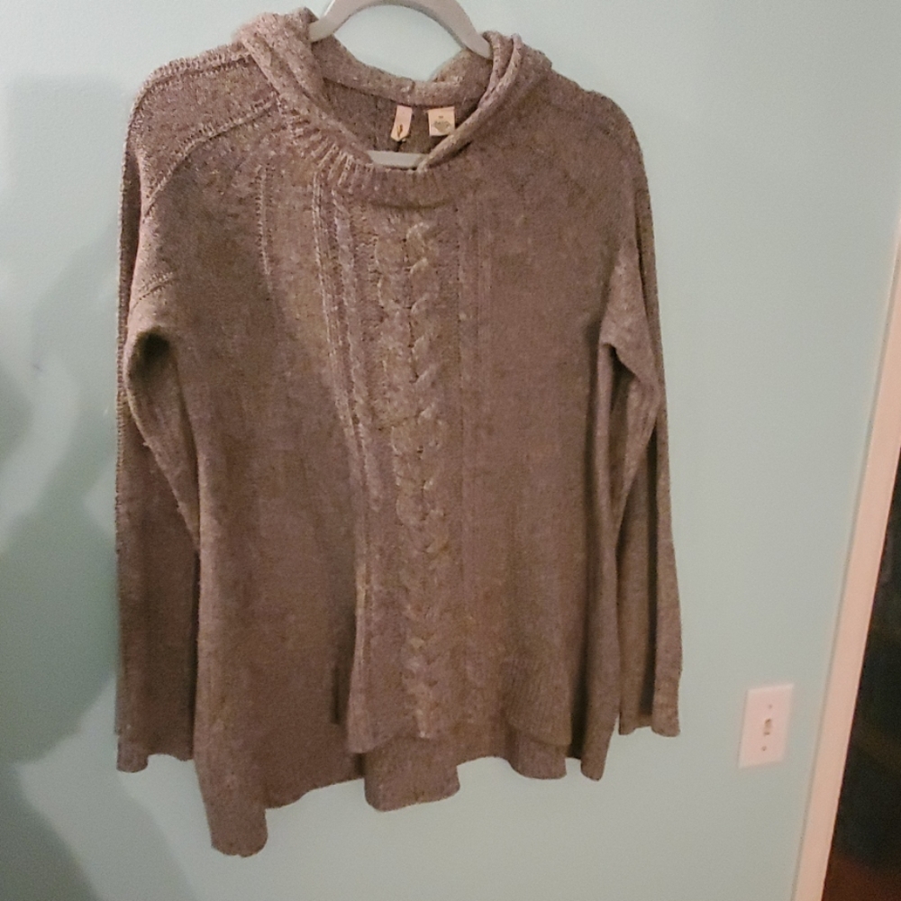 Moth knitted hoodie